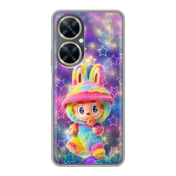 Силиконовый чехол на Huawei Nova 11i с принтом Labubu Лабубу