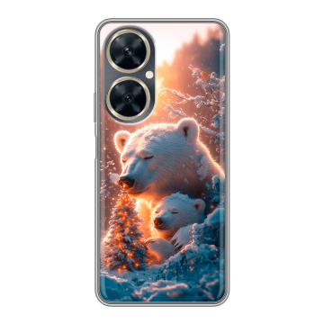 Силиконовый чехол на Huawei Nova 11i с принтом Новый год Силиконовый чехол на Huawei Nova 11i с принтом Новый год