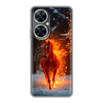 Силиконовый чехол на Huawei Nova 11i с принтом Новый год Силиконовый чехол на Huawei Nova 11i с принтом Новый год