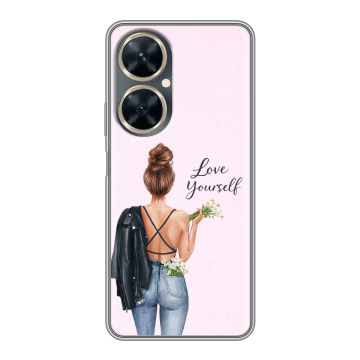 Силиконовый чехол на Huawei Nova 11i с принтом женский Силиконовый чехол на Huawei Nova 11i с принтом женский
