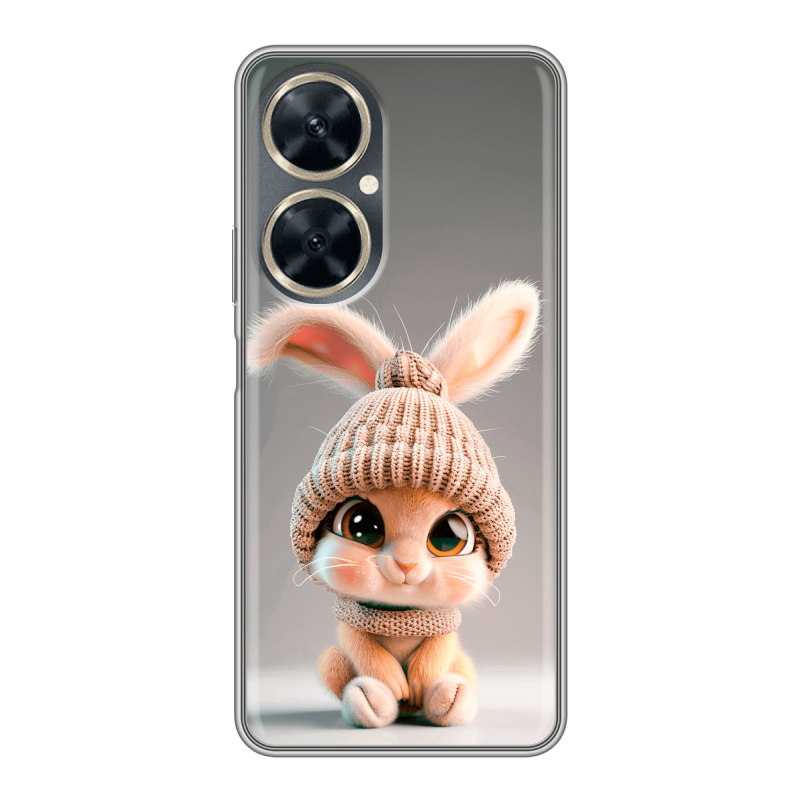 Силиконовый противоударный чехол на Huawei Nova 11i с принтом Кролик Силиконовый противоударный чехол на Huawei Nova 11i с принтом Кролик