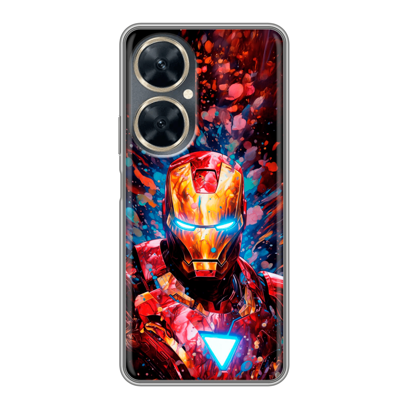 Силиконовый чехол на Huawei Nova 11i с принтом Железный человек Ironman Силиконовый чехол на Huawei Nova 11i с принтом Железный человек Ironman