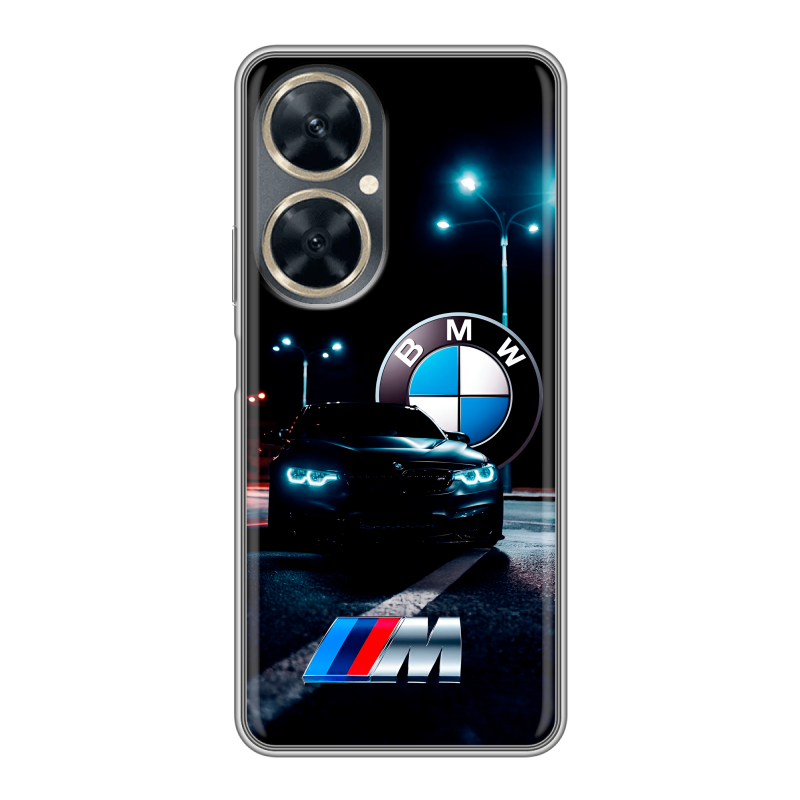 Силиконовый чехол на Huawei Nova 11i с принтом БМВ BMW Силиконовый чехол на Huawei Nova 11i с принтом БМВ BMW