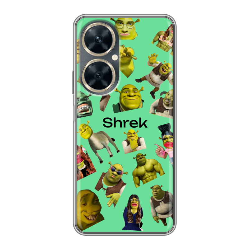Силиконовый чехол на Huawei Nova 11i с принтом Шрек Shrek Силиконовый чехол на Huawei Nova 11i с принтом Шрек Shrek