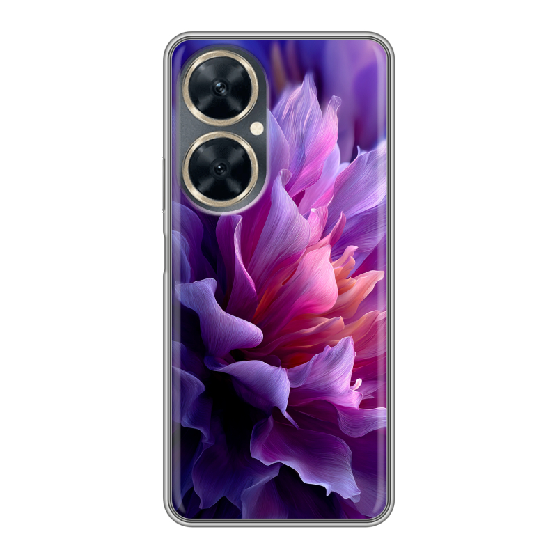 Силиконовый чехол на Huawei Nova 11i с принтом женский цветы Силиконовый чехол на Huawei Nova 11i с принтом женский цветы