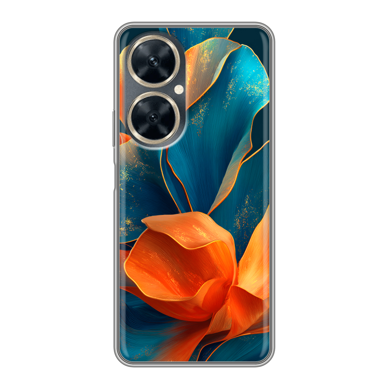 Силиконовый чехол на Huawei Nova 11i с принтом Цветы Силиконовый чехол на Huawei Nova 11i с принтом Цветы