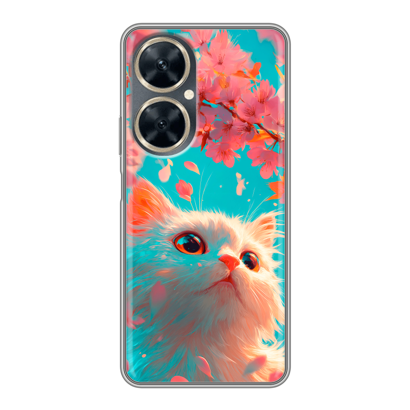 Силиконовый чехол на Huawei Nova 11i с принтом Красивый кот Силиконовый чехол на Huawei Nova 11i с принтом Красивый кот