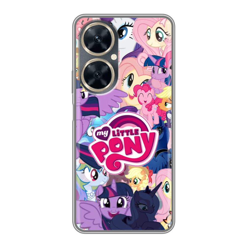 Силиконовый противоударный чехол на Huawei Nova 11i с принтом My little pony Дружба чудо Силиконовый противоударный чехол на Huawei Nova 11i с принтом My little pony Дружба чудо