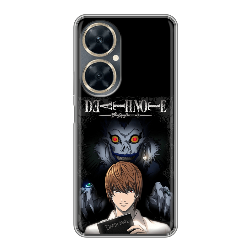 Силиконовый чехол на Huawei Nova 11i с принтом Death note Тетрадь смерти Силиконовый чехол на Huawei Nova 11i с принтом Death note Тетрадь смерти