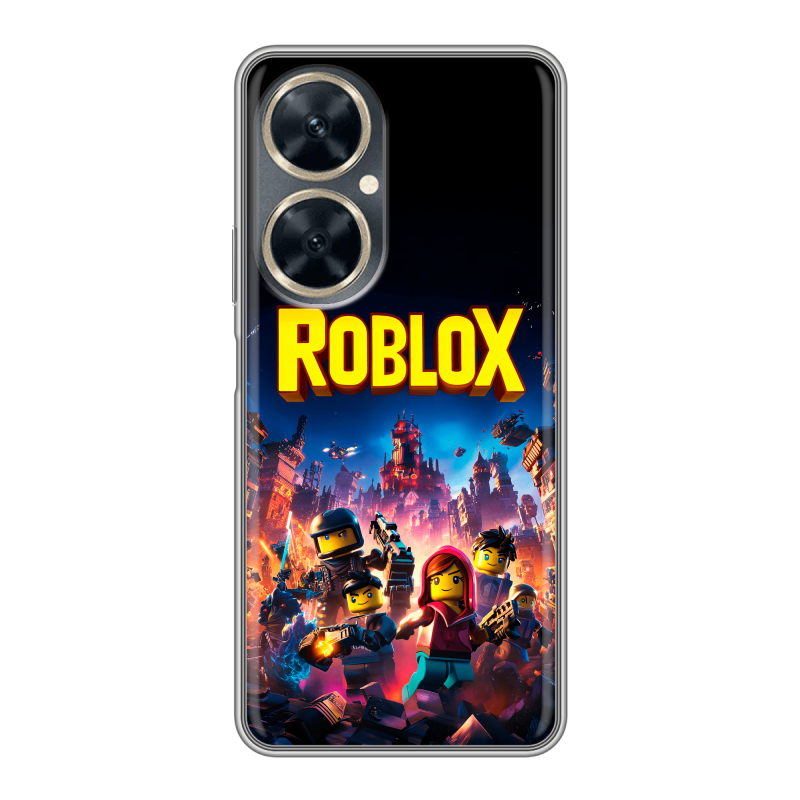 Силиконовый противоударный чехол на Huawei Nova 11i с принтом Roblox Роблокс Силиконовый противоударный чехол на Huawei Nova 11i с принтом Roblox Роблокс