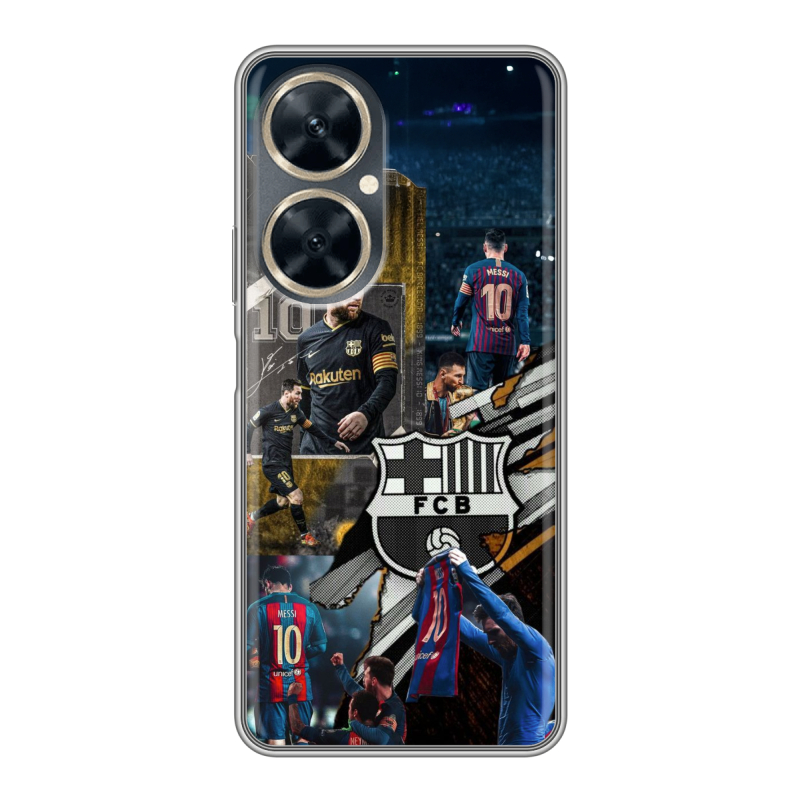 Силиконовый чехол на Huawei Nova 11i с принтом Messi Barcelona Силиконовый чехол на Huawei Nova 11i с принтом Messi Barcelona