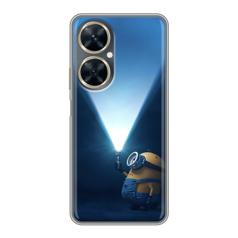 Силиконовый противоударный чехол на Huawei Nova 11i с принтом Миньоны Силиконовый противоударный чехол на Huawei Nova 11i с принтом Миньоны