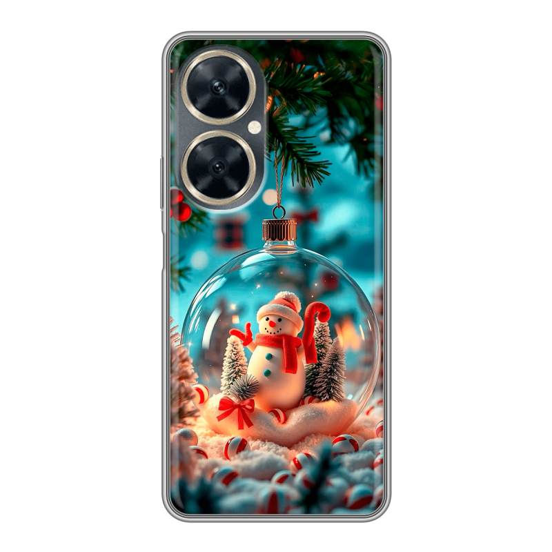 Силиконовый чехол на Huawei Nova 11i с принтом Новый год Силиконовый чехол на Huawei Nova 11i с принтом Новый год