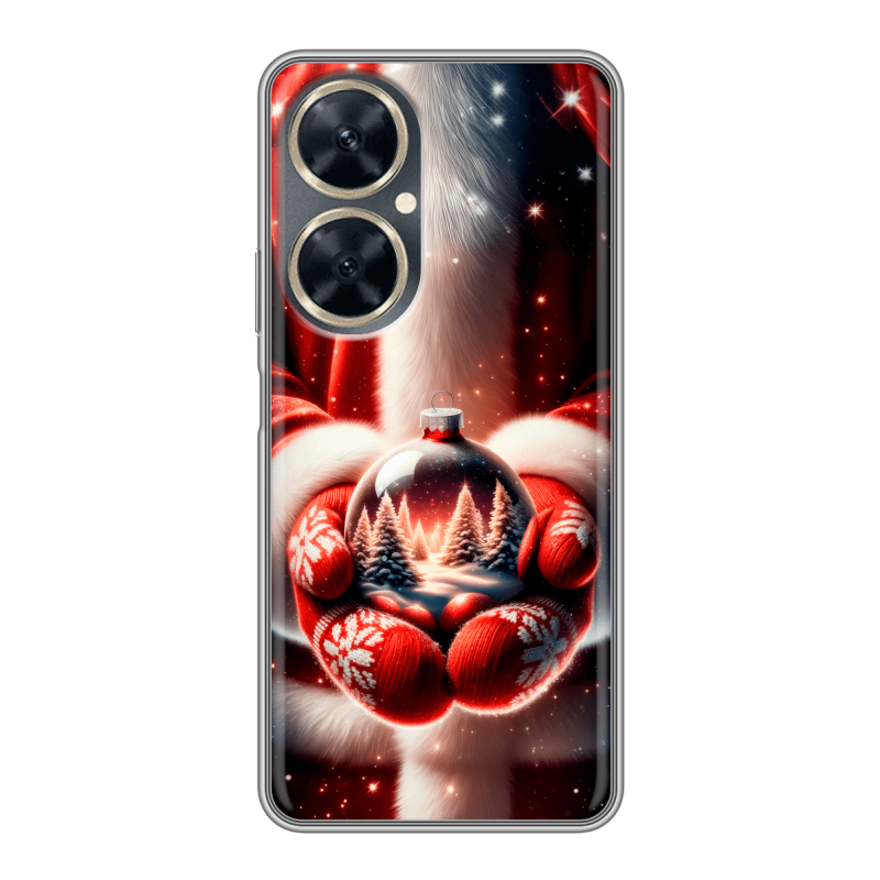 Силиконовый противоударный чехол на Huawei Nova 11i с принтом Новый год Силиконовый противоударный чехол на Huawei Nova 11i с принтом Новый год