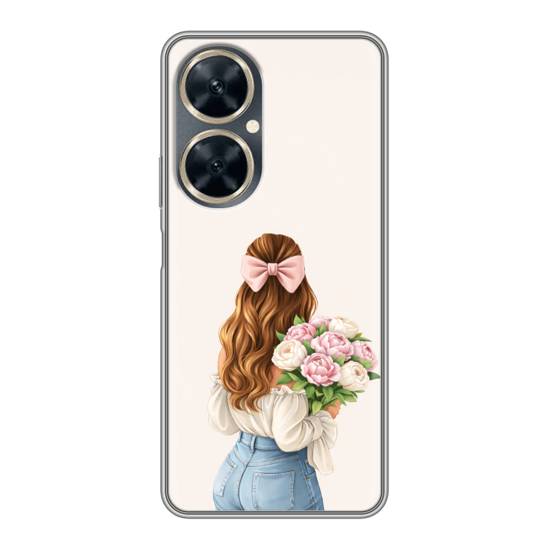 Силиконовый чехол на Huawei Nova 11i с принтом женский Силиконовый чехол на Huawei Nova 11i с принтом женский