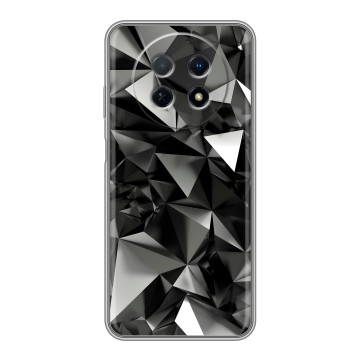 Силиконовый чехол на Huawei Nova Y91 с принтом Черные кристаллы Силиконовый чехол на Huawei Nova Y91 с принтом Черные кристаллы
