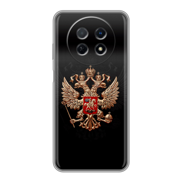Силиконовый чехол на Huawei Nova Y91 с принтом Герб России Силиконовый чехол на Huawei Nova Y91 с принтом Герб России
