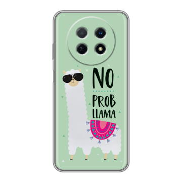 Силиконовый чехол на Huawei Nova Y91 с принтом Лама Силиконовый чехол на Huawei Nova Y91 с принтом Лама