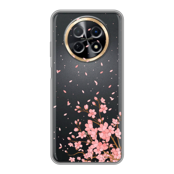 Силиконовый чехол на Huawei Nova Y91 с принтом Ветка сакуры