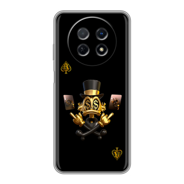 Силиконовый чехол на Huawei Nova Y91 с принтом Золотой скрудж макдак Силиконовый чехол на Huawei Nova Y91 с принтом Золотой скрудж макдак