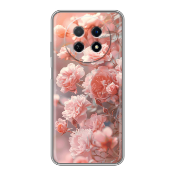 Силиконовый чехол на Huawei Nova Y91 с принтом Розовые розы