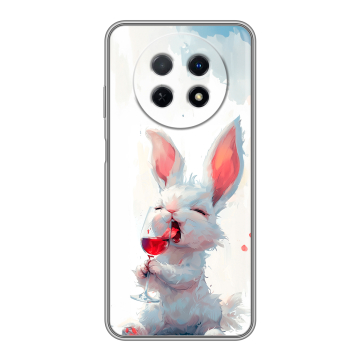 Силиконовый чехол на Huawei Nova Y91 с принтом кролик зайчик