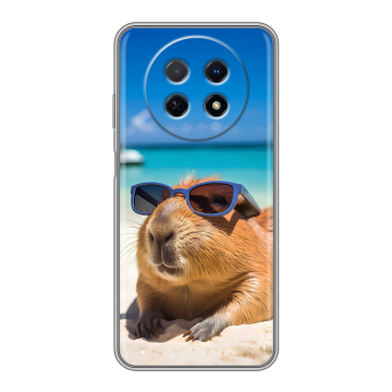 Силиконовый чехол на Huawei Nova Y91 с принтом Капибара Силиконовый чехол на Huawei Nova Y91 с принтом Капибара