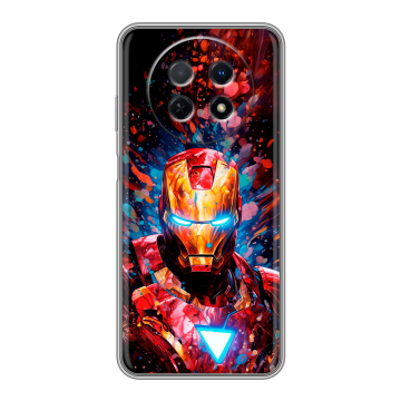 Силиконовый чехол на Huawei Nova Y91 с принтом Железный человек Ironman