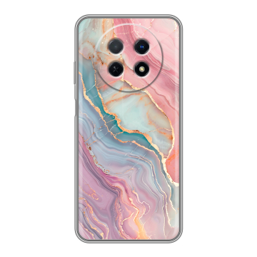 Силиконовый чехол на Huawei Nova Y91 с принтом розовый мрамор Силиконовый чехол на Huawei Nova Y91 с принтом розовый мрамор