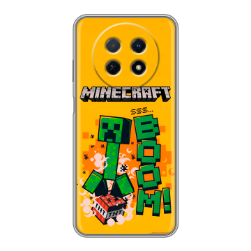 Силиконовый чехол на Huawei Nova Y91 с принтом Майнкрафт Minecraft