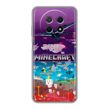 Силиконовый чехол на Huawei Nova Y91 с принтом Майнкрафт Minecraft