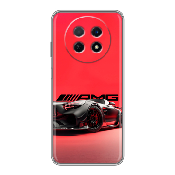 Силиконовый чехол на Huawei Nova Y91 с принтом Мерседес Mercedes AMG