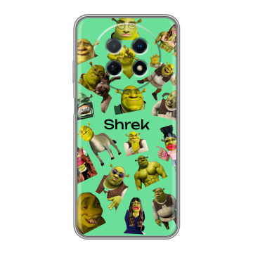 Силиконовый чехол на Huawei Nova Y91 с принтом Шрек Shrek