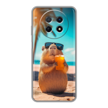 Силиконовый чехол на Huawei Nova Y91 с принтом Капибара Силиконовый чехол на Huawei Nova Y91 с принтом Капибара