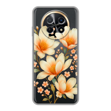Силиконовый чехол на Huawei Nova Y91 с принтом Цветы