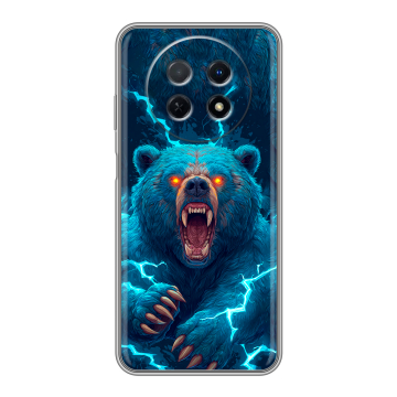 Силиконовый чехол на Huawei Nova Y91 с принтом Медведь