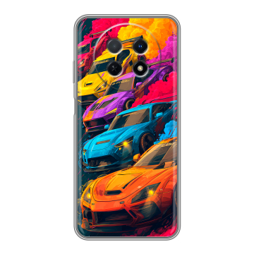 Силиконовый чехол на Huawei Nova Y91 с принтом Тачки