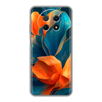 Силиконовый чехол на Huawei Nova Y91 с принтом Цветы