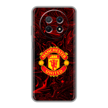 Силиконовый чехол на Huawei Nova Y91 с принтом Manchester United