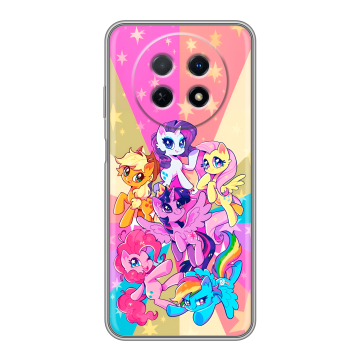 Силиконовый чехол на Huawei Nova Y91 с принтом My little pony Дружба чудо Силиконовый чехол на Huawei Nova Y91 с принтом My little pony Дружба чудо