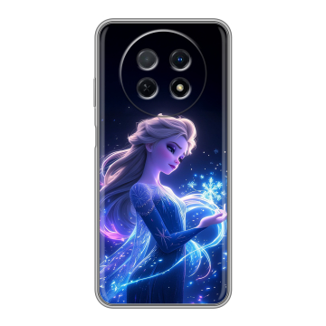 Силиконовый чехол на Huawei Nova Y91 с принтом Холодное сердце Frozen