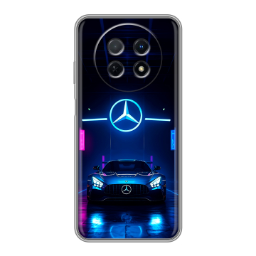 Силиконовый чехол на Huawei Nova Y91 с принтом Mercedes Мерседес Силиконовый чехол на Huawei Nova Y91 с принтом Mercedes Мерседес