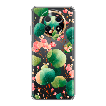 Силиконовый чехол на Huawei Nova Y91 с принтом женский
