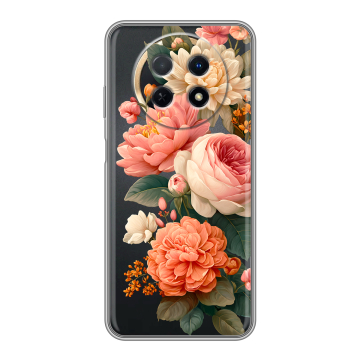 Силиконовый чехол на Huawei Nova Y91 с принтом цветы