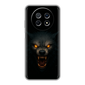Силиконовый чехол на Huawei Nova Y91 с принтом Волк