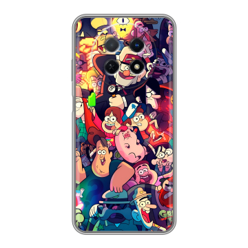 Силиконовый чехол на Huawei Nova Y91 с принтом Gravity Falls Гравити Фолз