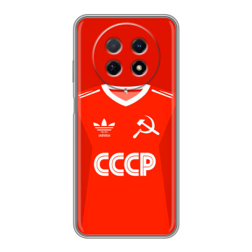 Силиконовый чехол на Huawei Nova Y91 с принтом Флаг Герб СССР