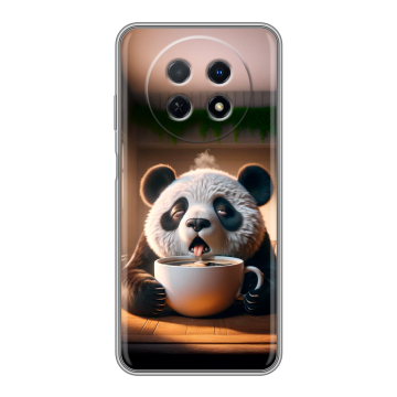 Силиконовый чехол на Huawei Nova Y91 с принтом смешная панда Силиконовый чехол на Huawei Nova Y91 с принтом смешная панда