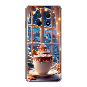 Силиконовый чехол на Huawei Nova Y91 с принтом Новый год
