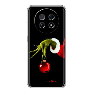 Силиконовый чехол на Huawei Nova Y91 с принтом Новый год Гринч